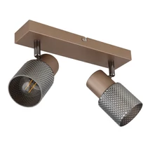 Spot Globo SATELLA metal, sticla, maro, fumuriu, E14 - 54314-2