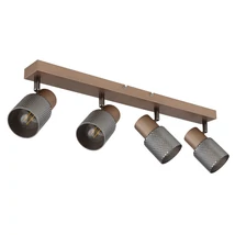 Spot Globo SATELLA metal, sticla, maro, fumuriu, E14 - 54314-4