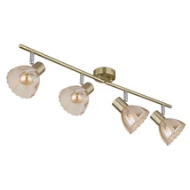 Spot Globo ZACHERY metal, sticla, alama, chihlimbar, E14 - 54315M-4