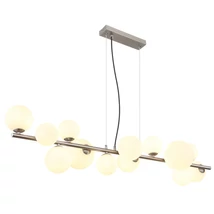 Pendul Globo RIHA metal, sticla, nichel, alb, G9 - 56140-13H