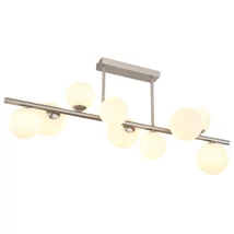 Plafoniera Globo RIHA metal, sticla, nichel, alb, G9 - 56140-9D