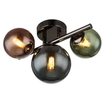 Plafoniera Globo RIHA metal, sticla, negru, bronz, verde, petrol, G9, 3.5W, 3000K, 290Lm - 56142-3W