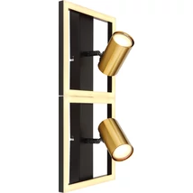 Aplica de perete Globo MARRIE metal, plastic, negru, alama, GU10, LED, 3000K, 22W, 1250lm - 57032-2