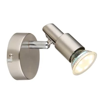 Aplica de perete Globo KINLEY metal, nichel, GU10, 3W, 3000K, 250Lm - 57385-1