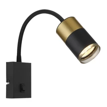 Aplica de perete Globo BRISBON metal, negru, alama, GU10 - 57850W
