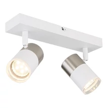 Spot Globo BRISBON metal, alb, nichel, GU10 - 57851-2