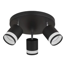 Spot Globo LUCERO metal, plastic, negru, alb, GX53, 21W, 3000K, 3x 364Lm - 57852-3