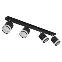 Spot Globo LUCERO metal, plastic, negru, alb, GX53, 28W, 3000K, 4x 364Lm - 57852-4