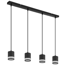 Pendul Globo LUCERO metal, plastic, negru, alb, GX53, 28W, 3000K , 364Lm - 57852-4H