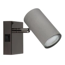 Spot Globo ROBBY metal, crom, negru, GU10 - 57911-1S