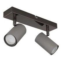 Spot Globo ROBBY metal, crom, negru, GU10 - 57911-2S