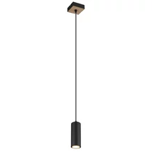 Pendul Globo ROBBY metal, negru, maro, GU10 - 57911HBW