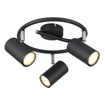 Plafoniera Globo ALLVI metal, negru, GU10 - 57914-3