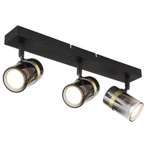 Spot Globo TRABBY metal, sticla, negru, fumuriu, GU10 - 57916-3