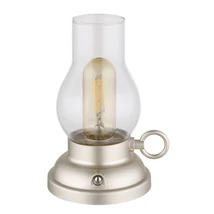 Lampa decor Globo PETRO plastic, sticla, sampanie, transparent, chihlimbar, LED, 1W, 2700K, 65Lm - 58016CH