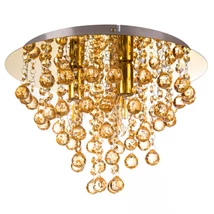Plafoniera Globo LONDON metal, auriu, E14 - 63040345X