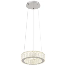 Pendul Globo MUCKY metal, cristal K5, crom, LED, 2700K-6500K, 30W, 1920lm - 67162-30