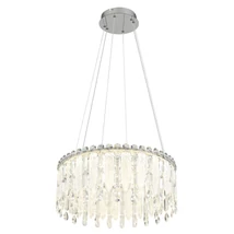 Pendul Globo KLUNKA metal, cristal, crom, LED, 58W, 2700-6000K, 4798Lm - 67176-58