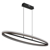 Pendul Globo DELLA metal, plastic, negru, gri, alb, LED, 60W, 3000-4000-6000K, 2650 Lm - 67179H1