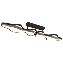 Plafoniera Globo BEZZY metal, lemn, negru, maro, LED, 2700K-6500K, 36W, 1200lm - 67181D1