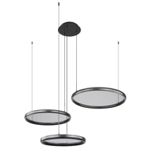 Pendul Globo BRIGGS metal, acril, negru, LED,  55W, 2700-6000K, 1200Lm - 67186-60