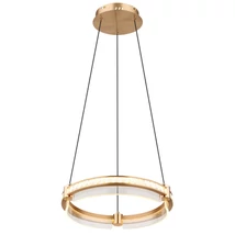 Pendul Globo BLONDIE metal, cristal, auriu, transparent, LED, 36W, 2700K-6000K, 240-2000lm - 67196-36H