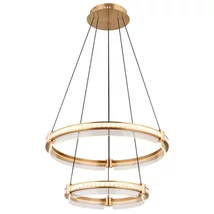 Pendul Globo BLONDIE metal, cristal, auriu, transparent, LED, 78W, 2700K-6000K, 430-4143lm - 67196-78H