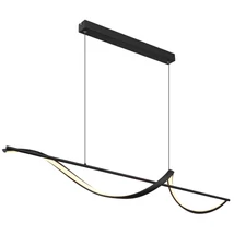Pendul Globo VIOLINO metal, negru, LED, 24W, 3000K, 1000lm - 67207-24