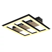 Plafoniera Globo FROOMY metal, lemn, plastic, negru, maro, LED, 3000K, 18W, 1700lm - 67291-18
