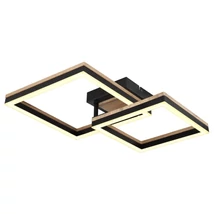 Plafoniera Globo BEATRIX metal, lemn, plastic, negru, maro, LED, 3000K, 18W, 1100lm - 67297D2