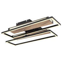 Plafoniera Globo COLLI metal, plastic, negru, maro, transparent, LED, 3000K, 48W, 2550lm - 67299D1