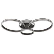 Plafoniera Globo GROUNI metal, plastic, gri, transparent, LED, 39W, 2700-4500-6500K, 2500Lm - 673140-39A