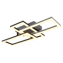 Plafoniera Globo SAPENA plastic, negru, alb, LED, 24W, 3000K, 1900lm - 67328-24O