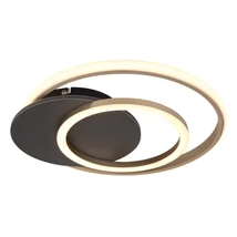 Plafoniera Globo JULIO lemn, plastic, gri, sampanie, LED, 24W, 3000K, 1100lm - 67331G-24