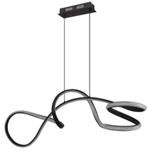 Pendul Globo SWIRL metal, plastic, negru, alb, LED, 40W, 4000K, 2860Lm - 67341S
