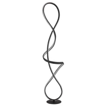 Lampadar Globo SWIRL metal, acril, negru, LED, 36W, 4000K, 1810 Lm - 67341SS