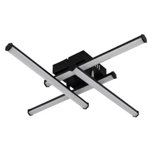 Plafoniera Globo KIRINA metal, plastic, negru, alb, LED, 24W, 3000K, 1470Lm - 67342-24