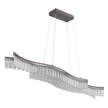 Pendul Globo JULIET metal, acril, gri, transparent, LED, 35W, 3200K , 1560Lm - 67348H