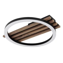 Plafoniera Globo TISHA metal, lemn, plastic, negru, maro, alb,LED, 12W, 3000K, 600Lm - 67353D1