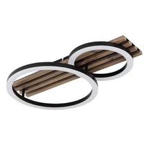 Plafoniera Globo TISHA metal, lemn, plastic, negru, maro, alb,LED, 18W, 3000K, 850Lm - 67353D2