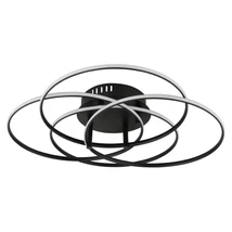 Plafoniera Globo KOMBOS metal, plastic, negru, alb, LED, 55W, 4000K, 3750Lm - 67355-55
