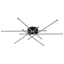 Plafoniera Globo LAWSON metal, plastic, negru, alb, LED, 40W, 3000K, 2870Lm - 67380-40