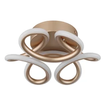 Plafoniera Globo MELISAND metal, silicon, sampanie, alb, LED, 24W, 2700-4000-6000K, 1512Lm - 67386-24CH