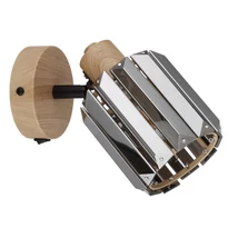Spot Globo RUN metal, cristal, maro, fumuriu, E14 - 80040146