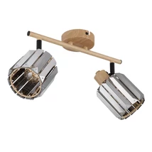 Spot Globo RUN metal, cristal, maro, fumuriu, E14 - 80040246