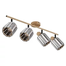 Spot Globo RUN metal, cristal, maro, fumuriu, E14 - 80040446