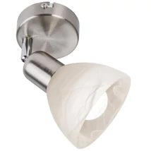 Aplica de perete Globo DAYTONA metal, sticla, nichel, alb, E14 - 818901016X