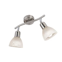 Aplica de perete Globo DAYTONA metal, sticla, nichel, alb, E14 - 818902016X