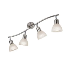 Plafoniera Globo DAYTONA metal, sticla, nichel, alb, E14 - 818904016X
