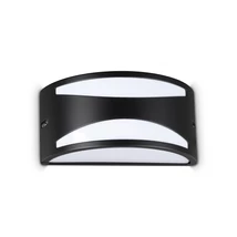 Aplica de perete exterioara IdealLux REX metal, plastic, negru, alb, E27, IP44 - 118642